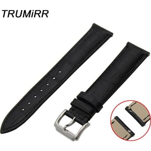 Quick Release Genuine Leather Watchband 18mm 20mm 22mm for Rado Men Women Watch Band Wrist Strap Croco Pattern Belt Black Brown