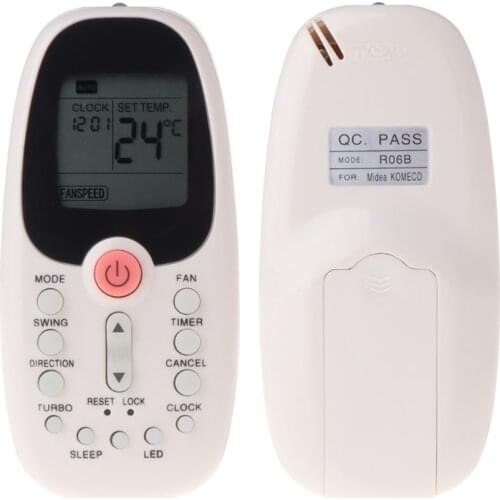 Remote Control Replace For Midea Tornado Air Conditioner R06/BG R06/BGE R06/BGCE