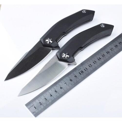 Brave Fighter 0095 Green thorn Tactical folding knife 5Cr13MoV blade G10+Steel handle Ball bearing hunting edc outdoors tool