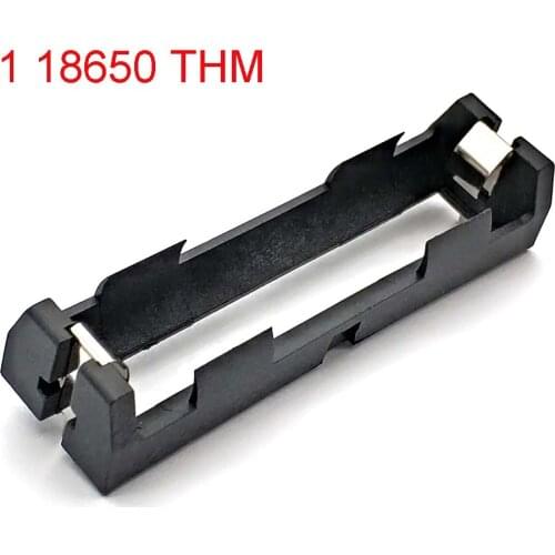 High Quality 1 18650 Battery Holder THM with Pins 18650 Battery Storage Box TBH-18650-1C-THM