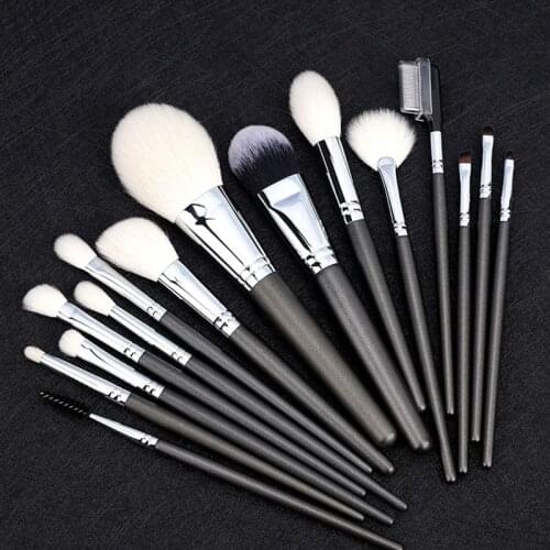High Quality Wool Copper Tube Makeup Brush Set High Value Foundation Eye Shadow Concealer Brush Multi-function Makeup Tool