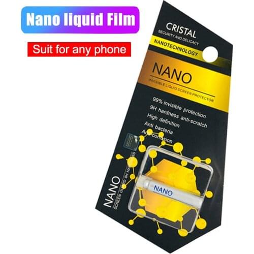 9H Hardness Nano Liquid Glass Screen Protectors for iphone 11 Pro Max Smart Phones screen film for samsung S10 8 9 Note 10 film