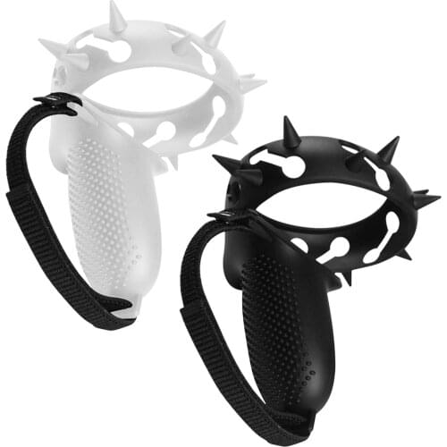 Touch Controller Grip Cover For Oculus Quest 2 Anti-Throw Handle Protective Sleeve With Adjustable Knuckle Strap
