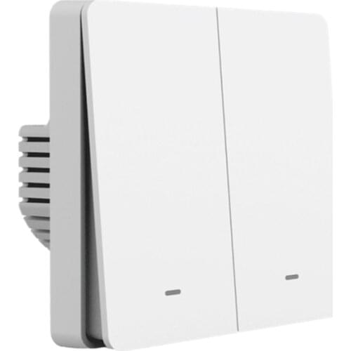 1/5 PCS Gosund Smart Life APP Control Wifi EU Standard 2 Gang 10A Smart Switch Voice Control Switch Compatible With Amazon Alexa