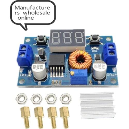 10pcs SONGXIN XL4015 5A High power 75W DC-DC adjustable step-down module+LED Voltmeter Power supply module