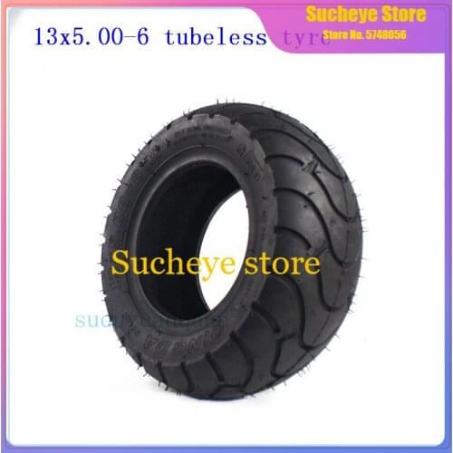 13x5.00-6 Inch Tread Tires Tubeless Rubber tyres for Electric Mini Pocket Bike Scooter Go Kart ATV Quad Dirt bike
