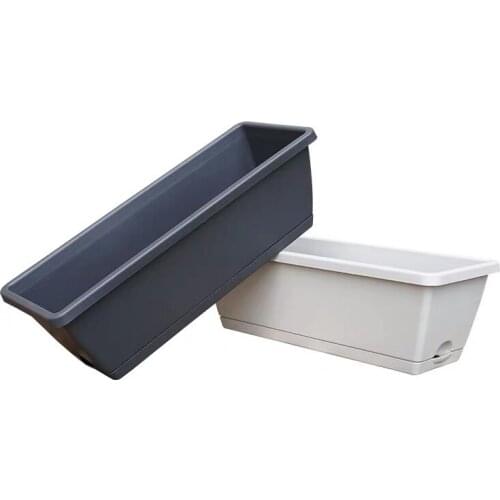 2020 Latest Product High Durability Fashionable 50*19*15Cm Or Customized Home Planting Plastic Flower Pot