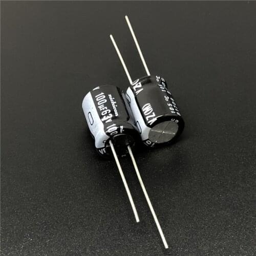 5pcs/50pcs 100uF 63V NICHICON VZ Series 10x12.5mm 63V100uF Wide Temperature Range Aluminum Electrolytic Capacitor