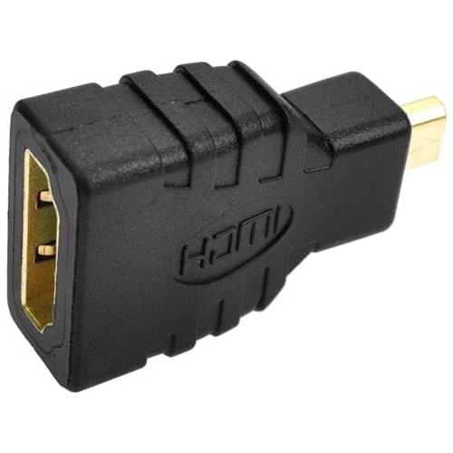 500pcs/lot Micro HDMI Male to HDMI Female Adapter Type D to A HDMI Connector Converter Adapter for Xbox 360 for PS3 HDTV L19