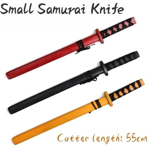 55cm Wooden Toyo Paint Trumpet Katana Child Youth Wooden Sword Toy Cos Stage Props Props Boy Birthday Gift