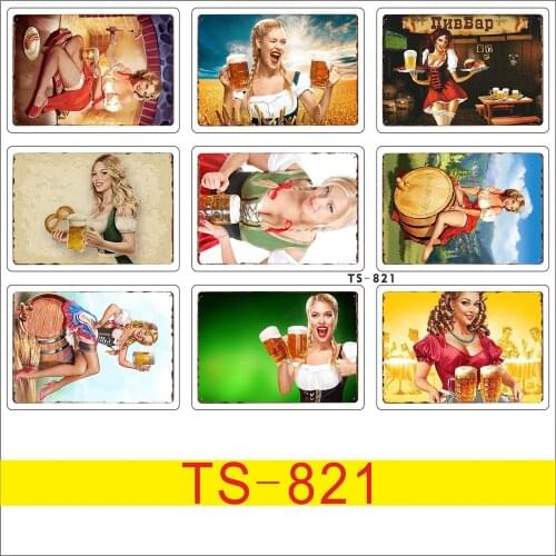 9pcs beer Girls Graffiti Stickers Waterproof Vinyl Decal for Laptop Helmet Bicycle Luggage car sticker