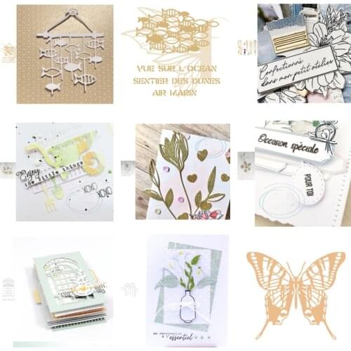 Butterfly Animal Plant Decoration Metal Cutting Dies for DIY Scrapbooking Album Paper Cards Decorative Crafts Embossing Die Cuts