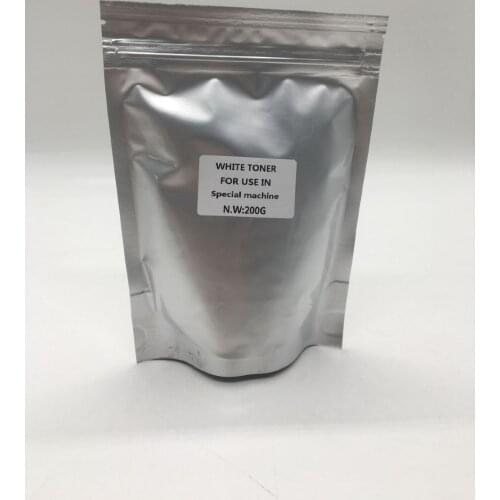 JIANYINGCHEN Compatible White toner powder for Special machine 200g with aluminum foil bag