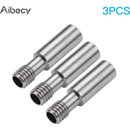 Aibecy 1/3/5pc 26mm Length All-Metal Heatbreak Throat MK8 Extruder Throat Tube M6 Screw for Ender 3/Ender pro 3D Printer Parts
