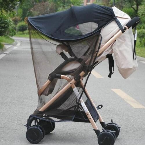 Baby Universal Anti-UV InsectMosquitoRepellent Baby Stroller MosquitoNet Baby Stroller Crip Netting Sunshade Canopy Cover