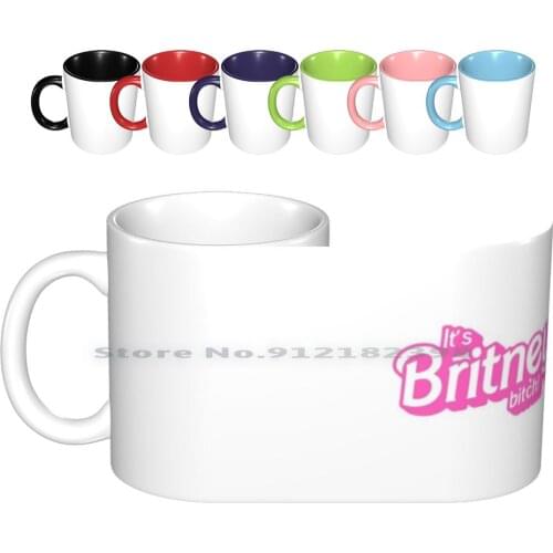 The Office Its Britney Pink White Ceramic Mugs Coffee Cups Milk Tea Mug The Office Its Britney Pink White Its Britney Its