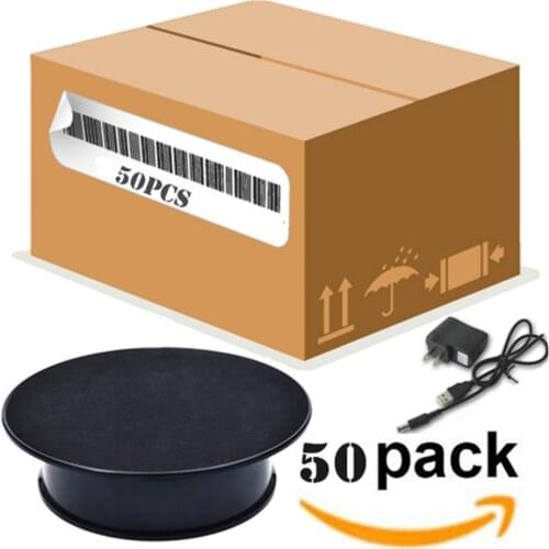 50PCS Velvet Top Electric Motorized Rotating Display Turntable for Model Jewelry display stand and Photography