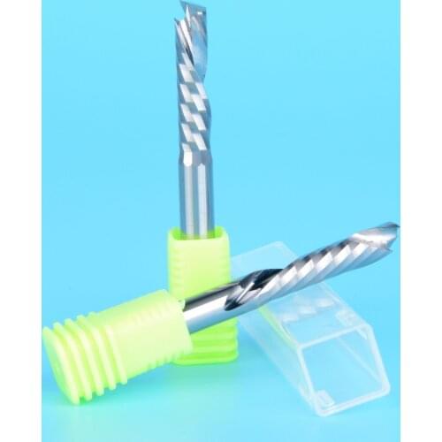 2pcs Up Down Cut 5x22MM Single Flute AAA Solid Carbide CNC Router Endmill Compression Wood Tungsten End Milling Cutter Tool Bit