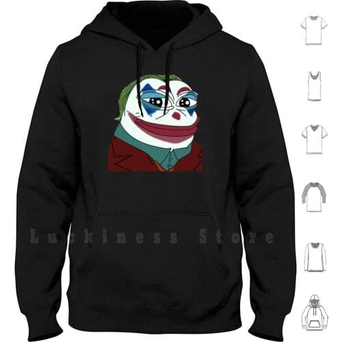 Clown Honkler hoodies long sleeve Frog Happy Special Meme Toilet Twitch Emotes Cartoon Animal Green Sad Big Eyes Dank
