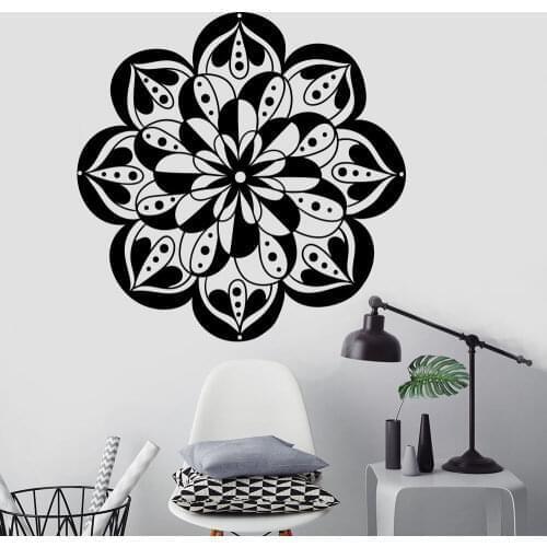 Mandala Wall Decals Vinyl Yoga Gym Decor Ganesh Bohemian Mandala Wall Sticker Fashion Bedroom Living Room Decoration Mural Z750