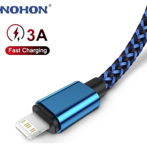 1 2 3 m USB Charger Cable For iPhone 11 Pro Xs Max Xr X 8 7 6 6s Plus 5 se iPad Fast Charging Mobile Phone Data Cable Wire Cord