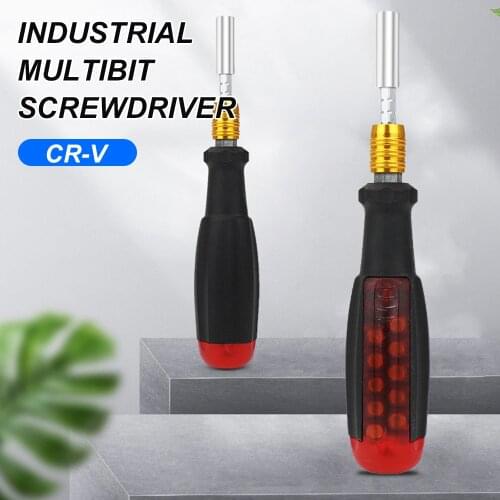 KKmoon 11-in-1 Portable Multibit Screwdrivers Telescoping CR-V Magnetic Screwdriver Multitool