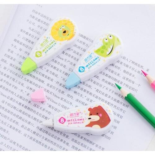 1 Piece Kawaii Cartoon Animal 8M Correction Tape Childrens Corrector Tools Stickers Stationery And Office Supplies