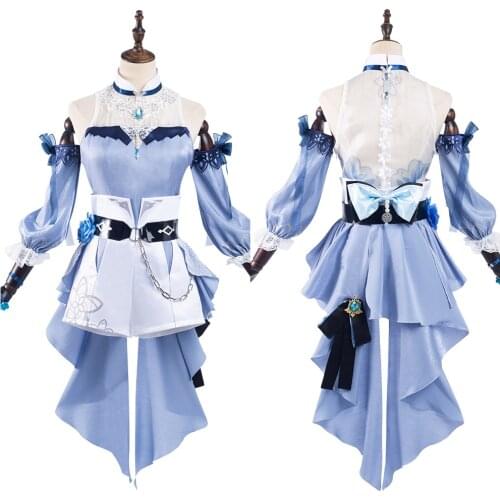 Genshin Impact Qin Cosplay Costume Swimwear Outfits Halloween Carnival Suit