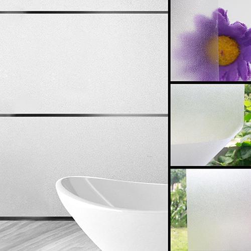 New 1 Roll Frosted Privacy Frost Sticker Home Bathroom Glass Window Film Sticker Bedroom Static Cling DIY Decorative Film