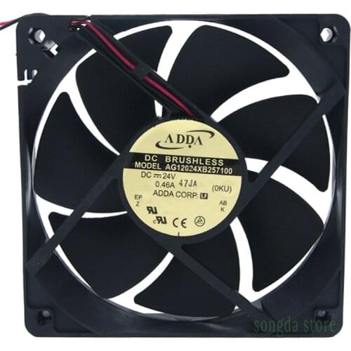 ADDA AG12024XB257100 DC 24V 0.46A 12025 12CM high air volume cooling fan