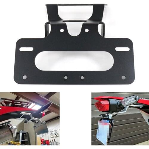 Fit For HONDA CRF450L 2019 2020 2021 Motorcycle Rear Tail Tidy License Plate Holder Bracket Fender Eliminator kit Black