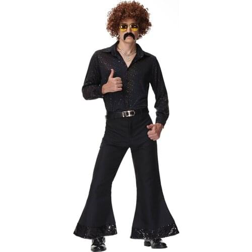 Adult Men Singer Stage Costume Halloween Fancy Party Jackson Cosplay Uniform