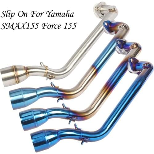Motorcycle Exhaust Middle pipe for Yamaha SMAX155 FORCE155 without exhaust slip on full system link pipe