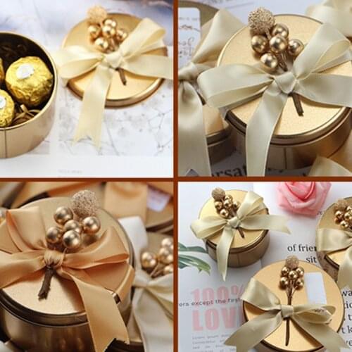 Wedding Candy Gift Chocolate Box for Wedding Favor Party Bridal Shower with Ribbon In Stock