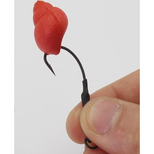 10PCS Carp Fishing EVA POP Up Bait River Filed Snail Carping Fake Floating Baits For Hiar Rig Heli Rigs Method Feeder Fishing