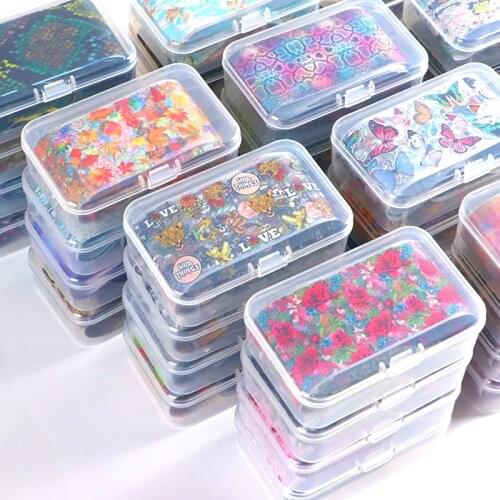 10pcs Nail Art Transfer Foil Sticker Set Holo Nail Butterfly Decals Adhesive Wraps Decoration Nails Paper Manicure Tips Design