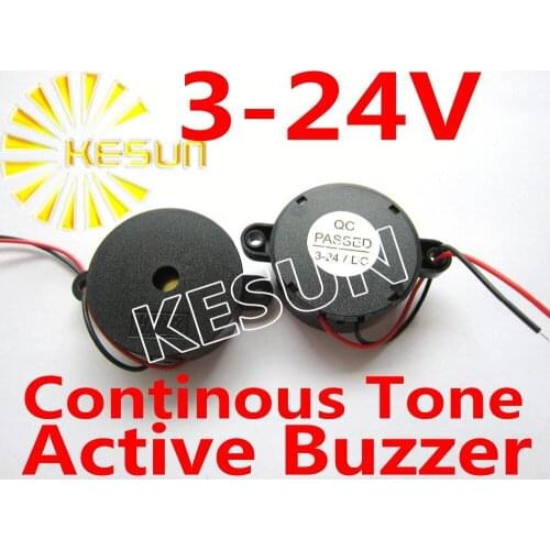 3-24V Continous Tone Active Piezo Buzzer 42mm * 16mm HYD-4216 x50PCS