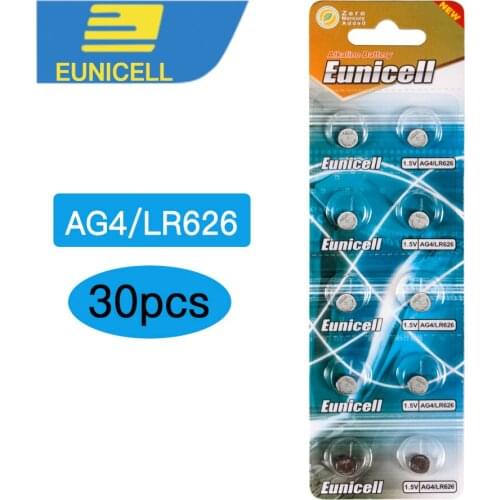 30pcs/Lot AG4 AG 4 377A 377 LR626 SR626SW SR66 LR66 Button Cell Watch Coin Battery batteries