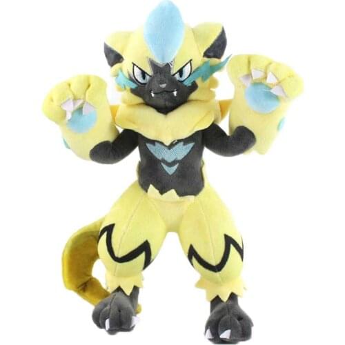 32cm New Zeraora Plush Toy Doll Soft Stuffed Animal Cartoon Plush Toys Birthday Christmas Gift for Kids