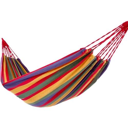 80x180cm 31"x71" Single Canvas Outdoor Hammock Outdoor Swing For Camping Hiking Vacation