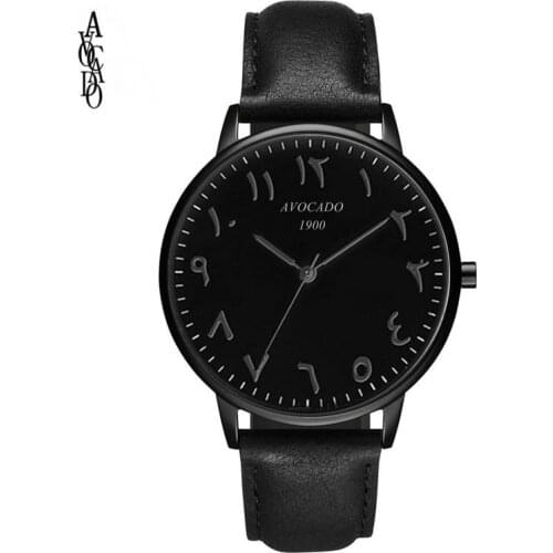 AVOCADO Ladies Watch With Leather Strap
