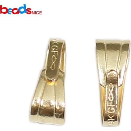Beadsnice 14k Gold Filled Snap On Bail for DIY Jewelry Making Pendant Bails Jewelry Findings ID39867