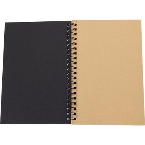 Vintage Kraft Paper Sketchbook Doodle Blank Notebook Creative Coil Notebook Creative Drawing Painting Notebook