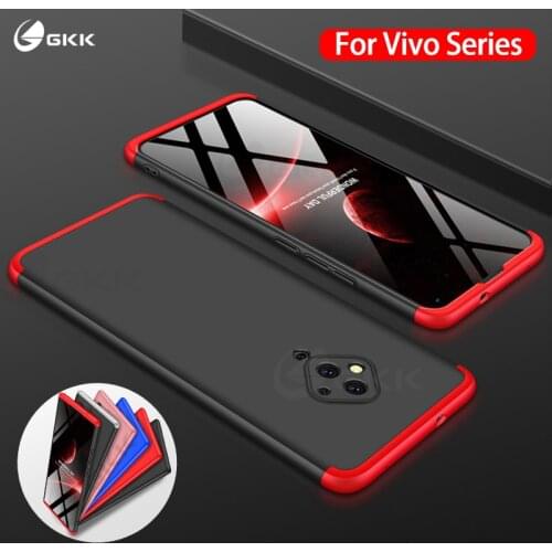 GKK Original Case For Vivo S1 Pro V17 Y91C Y17 Y15 Y12 Realme C3 Case 3 in 1 Anti-knock Matte Hard Cover For Vivo V17 IQOO Neo