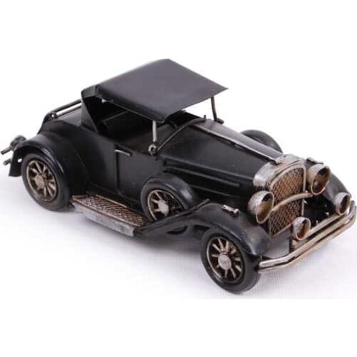 Decorative Metal Black Car- Trinket, Miniature, Gift,Vintage Nostalgic - Handmade and hand painted - Quality Durable