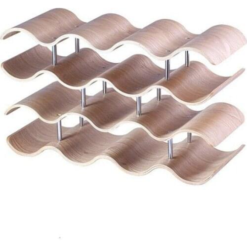 Wooden Wave Wine Rack Creative Home Grape Wine Shelf Wine Cabinet/Solid Wood Bottle Storage holders WY608