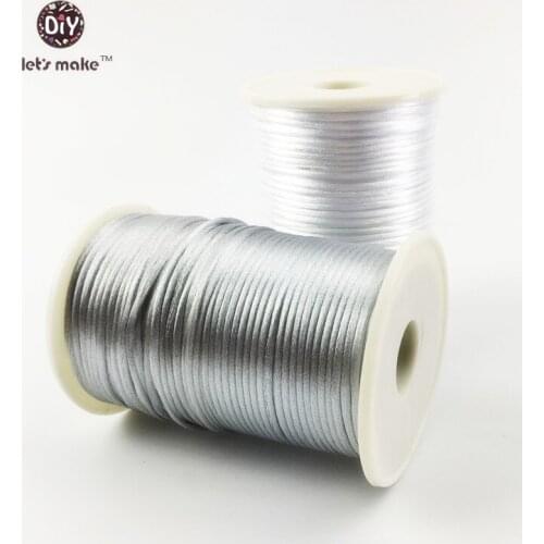 Lets make 200 meter baby teething fitting rop/cord eco-friendly nature fitting rop mom jewelry-baby teether/holder Montessori