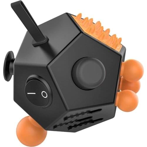 EDC Hand For ADD Autism ADHD Anxiety Relief Focus Kids 12 Sides Anti-Stress Magic Cube Magic Twiddle Cube Fidget Toys