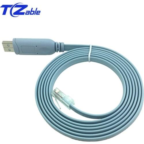 USB To RJ45 Console Cable RS232RL FTDI Serial Wire For Cisco Router RJ 45 Converter Switch Line USB Extension Cable Data Network
