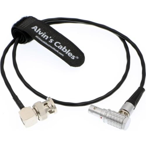 Alvins Cables 5 Pin to BNC Right Angle TIME CODE Cable for ARRI Mini SOUND DEVICES ZAXCOM
